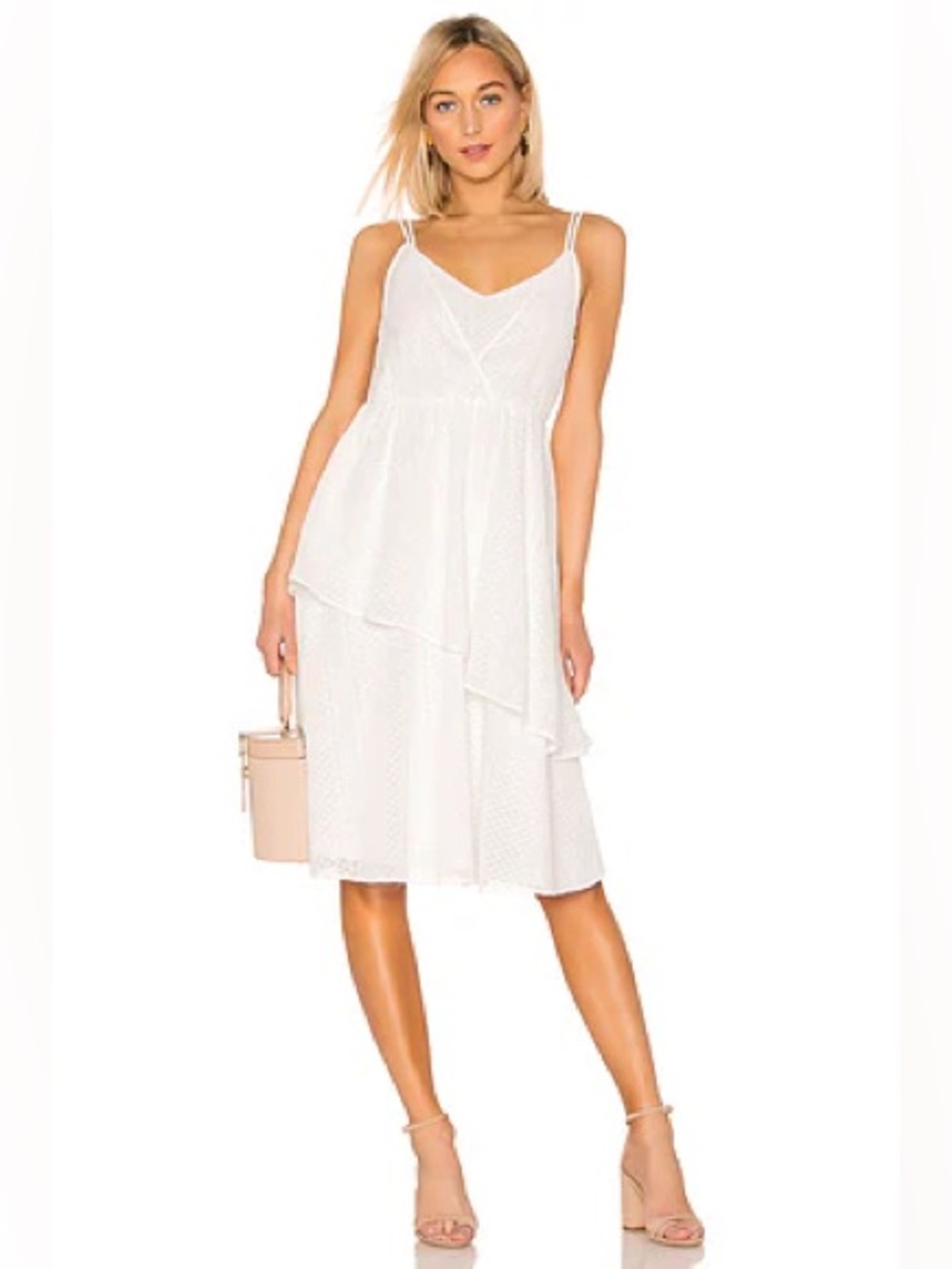 Revolve Bridal House of Harlow 1960 White Eyelet Midi Dress